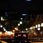 Taxameter im Taxi